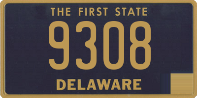 DE license plate 9308