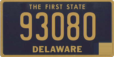 DE license plate 93080