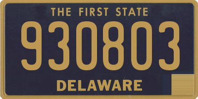 DE license plate 930803