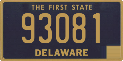 DE license plate 93081