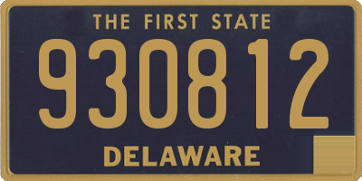 DE license plate 930812