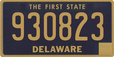 DE license plate 930823