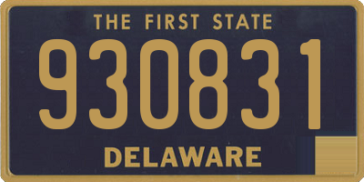 DE license plate 930831