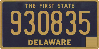 DE license plate 930835
