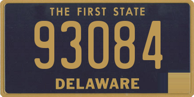 DE license plate 93084