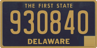 DE license plate 930840