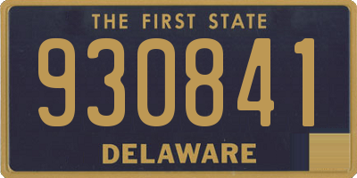 DE license plate 930841