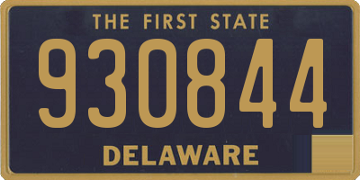 DE license plate 930844