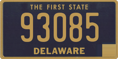 DE license plate 93085