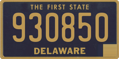 DE license plate 930850