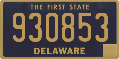 DE license plate 930853