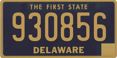 DE license plate 930856