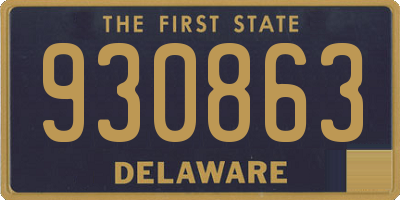 DE license plate 930863