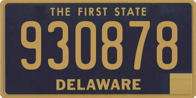 DE license plate 930878