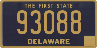 DE license plate 93088