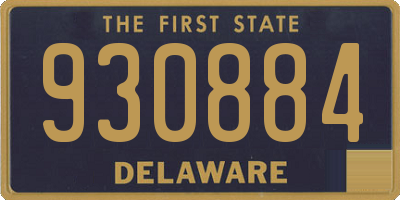 DE license plate 930884