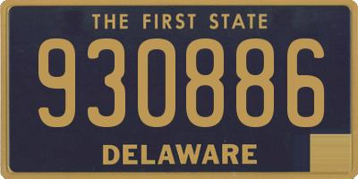 DE license plate 930886