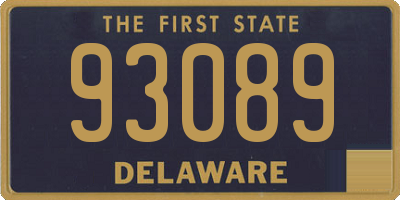 DE license plate 93089