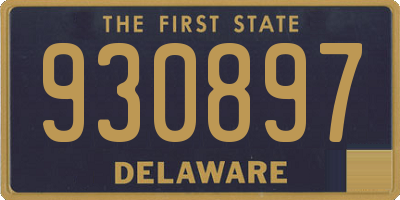DE license plate 930897