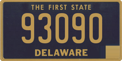 DE license plate 93090