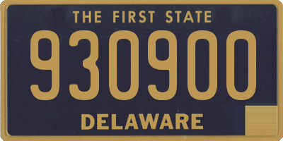 DE license plate 930900