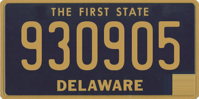 DE license plate 930905