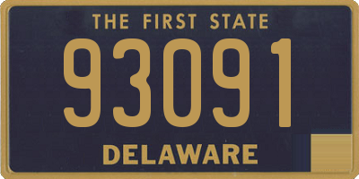 DE license plate 93091