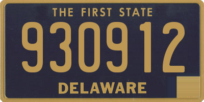 DE license plate 930912