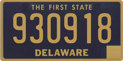 DE license plate 930918