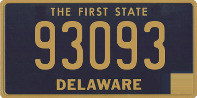 DE license plate 93093