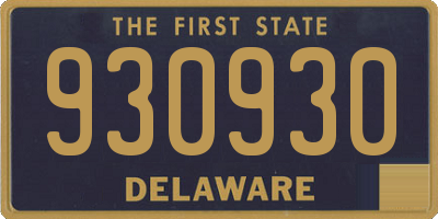 DE license plate 930930