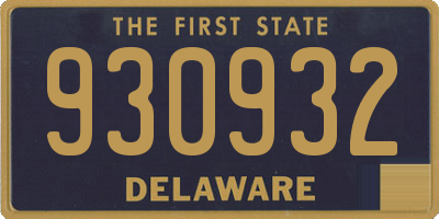 DE license plate 930932