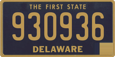 DE license plate 930936