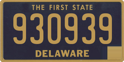 DE license plate 930939