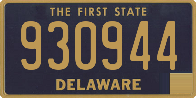 DE license plate 930944