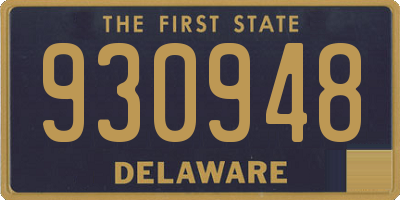 DE license plate 930948