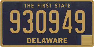 DE license plate 930949