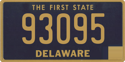 DE license plate 93095