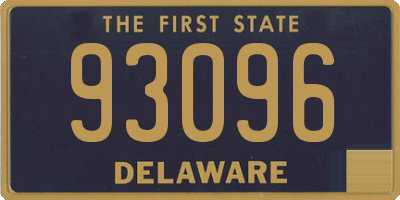 DE license plate 93096