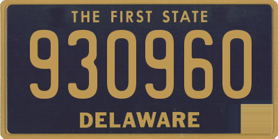 DE license plate 930960