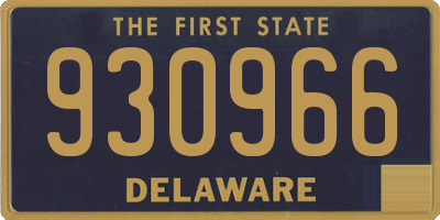 DE license plate 930966