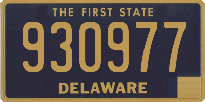 DE license plate 930977