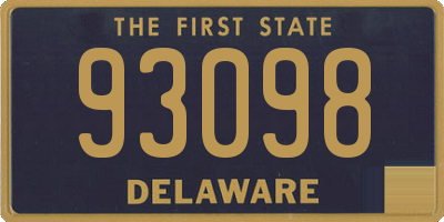 DE license plate 93098