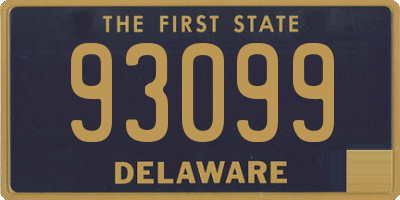 DE license plate 93099