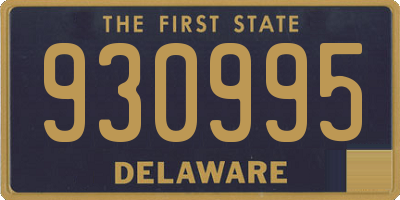 DE license plate 930995