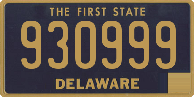 DE license plate 930999