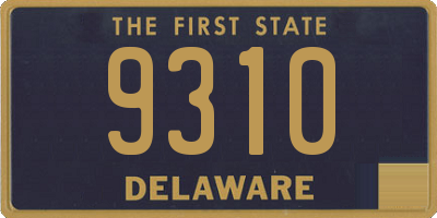DE license plate 9310
