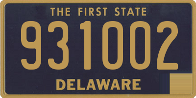 DE license plate 931002