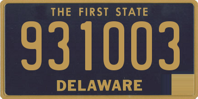 DE license plate 931003
