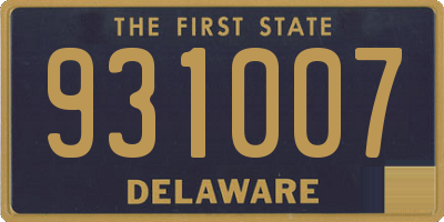 DE license plate 931007